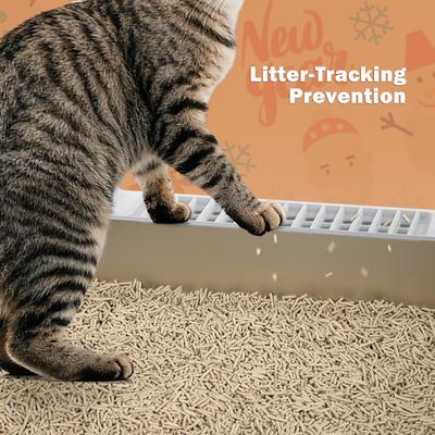Show full view: JOEJOY Stainless Steel Cat Litter Box, XXX-Large, Silver Gray slide 6 of 7