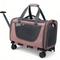 Show in main carousel: Gapzer Rolling Travel Carriers with Removable Wheels & Telescopic Handle for Medium/Large Cats & Small Dogs, Red, 18.5 x 11.8 x 11.8-in slide 1 of 9