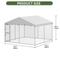 Show in main carousel: Yitahome Outdoor Heavy Duty Playpen Cage Enclosure Dog Run Kennel with Waterproof Cover Steel, Silver, 10 x 10-ft slide 2 of 5