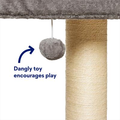 Show full view: Frisco Heavy Duty 21-in Extra Wide Perch Cat Tree with Sisal Scratcher slide 4 of 9