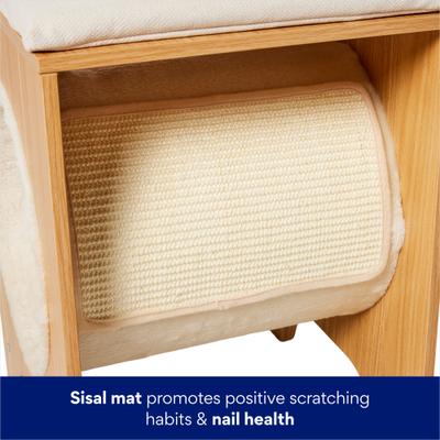 Show full view: Frisco Wooden 20-in Cat Tunnel with Ball Track & Sisal Scratching Mat slide 4 of 7
