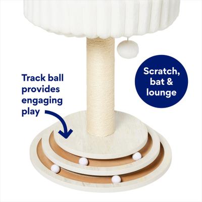 Show full view: Frisco 20-in UltraCozy Cat Tree with Ball Track slide 4 of 8