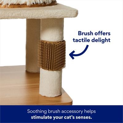 Show full view: Frisco Wicker 51-in Luxe Cat Tree with Wooden Condo slide 5 of 8