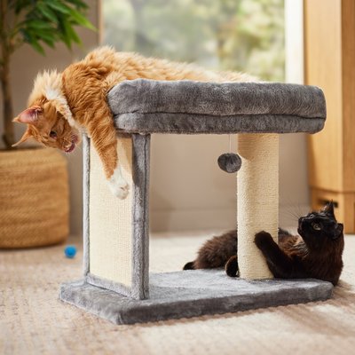 Frisco Frisco Heavy Duty 21-in Extra Wide Perch Cat Tree with Sisal Scratcher