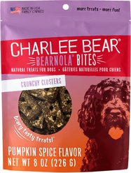 Charlee Bear Bearnola Bites Pumpkin Spice Flavor Dog Treats, 8-oz bag