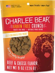 Charlee Bear Beef & Cheese Dog Treat, 8-oz bag