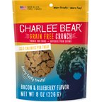 Charlee Bear Natural Bear Crunch Grain-Free Bacon & Blueberry Dog Treats, 8-oz bag