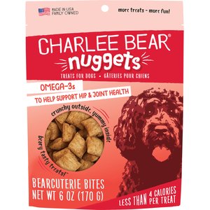 Charlee Bear Nuggets Bearcuterie Bites Crunchy Dog Treats, 6-oz bag
