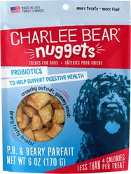 Charlee Bear Nuggets PB & Beary Parfait Crunchy Dog Treats, 6-oz bag
