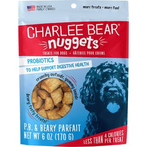 Charlee Bear Nuggets PB & Beary Parfait Crunchy Dog Treats, 6-oz bag