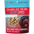 Charlee Bear Original Crunch Turkey Liver & Cranberries Crunchy Dog Treats, 16-oz bag