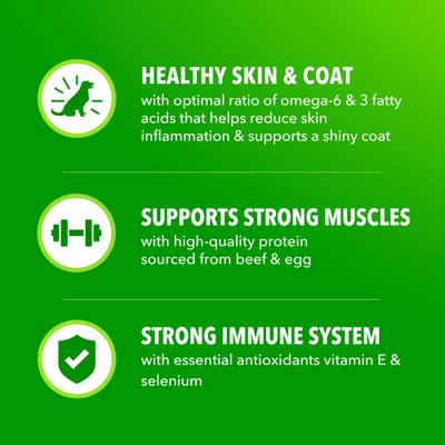 Show full view: Iams Proactive Health Minichunks Adult Beef & Rice Recipe Dry Dog Food, 15-lb bag slide 9 of 11