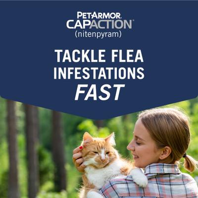 Show full view: PetArmor CapAction Flea Tablets for Cats, 6 Tablets slide 2 of 10