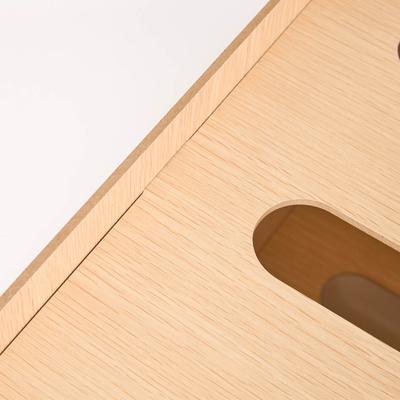 Show full view: Xbrigh Wooden Scratching Board on Top Cat House with Shark-Shaped Opening Design, Yellow, Small slide 6 of 7