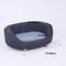 Show in main carousel: Xbrigh Plush Round Easy-Clean Cat Sofa Bed, Black, Small slide 4 of 9
