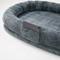 Show in main carousel: Xbrigh No-Assembly Design Washable Plush Faux Fur Adult Dog Bed with Side Pockets & Handle, Gray, Jumbo slide 5 of 9