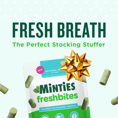 Show full view: Minties FreshBites Soft & Chewy Dog Dental Treats, 100 count slide 3 of 12