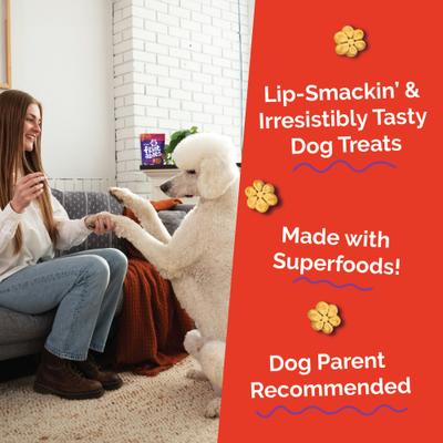 Show full view: Variety Pack - Fruitables Pumpkin & Blueberry Flavor Dog Treats, Pumpkin & Apple & Bacon & Apple Flavors slide 5 of 11