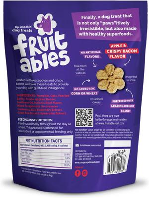 Show full view: Variety Pack - Fruitables Pumpkin & Blueberry Flavor Dog Treats, Pumpkin & Apple & Bacon & Apple Flavors slide 4 of 11