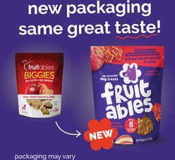 Fruitables Crispy Bacon & Apple Flavor Dog Treats, 7-oz bag slide 2 of 9