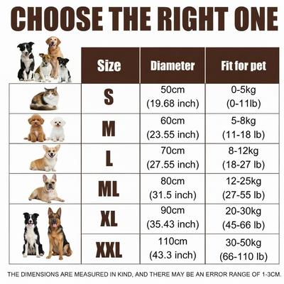 Show full view: Kylinsure Round Plush Calming Donut Dog & Cat Bed, Grey, XX-Large slide 6 of 11