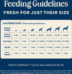 Blue Buffalo Love Made Fresh Beef with Carrots & Peas Fresh Refrigerated Dog Food, 5-lb roll, case of 4 slide 2 of 9