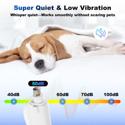 Show full view: Pawward 2-in-1 Dog & Cat Nail Clipper & Grinder with LED Screen, White slide 2 of 8