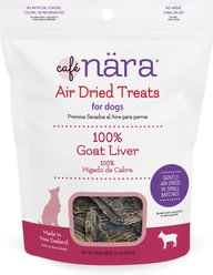Cafe Nara 100% Goat Liver Air Dried Dog Treats, 3.5-oz bag