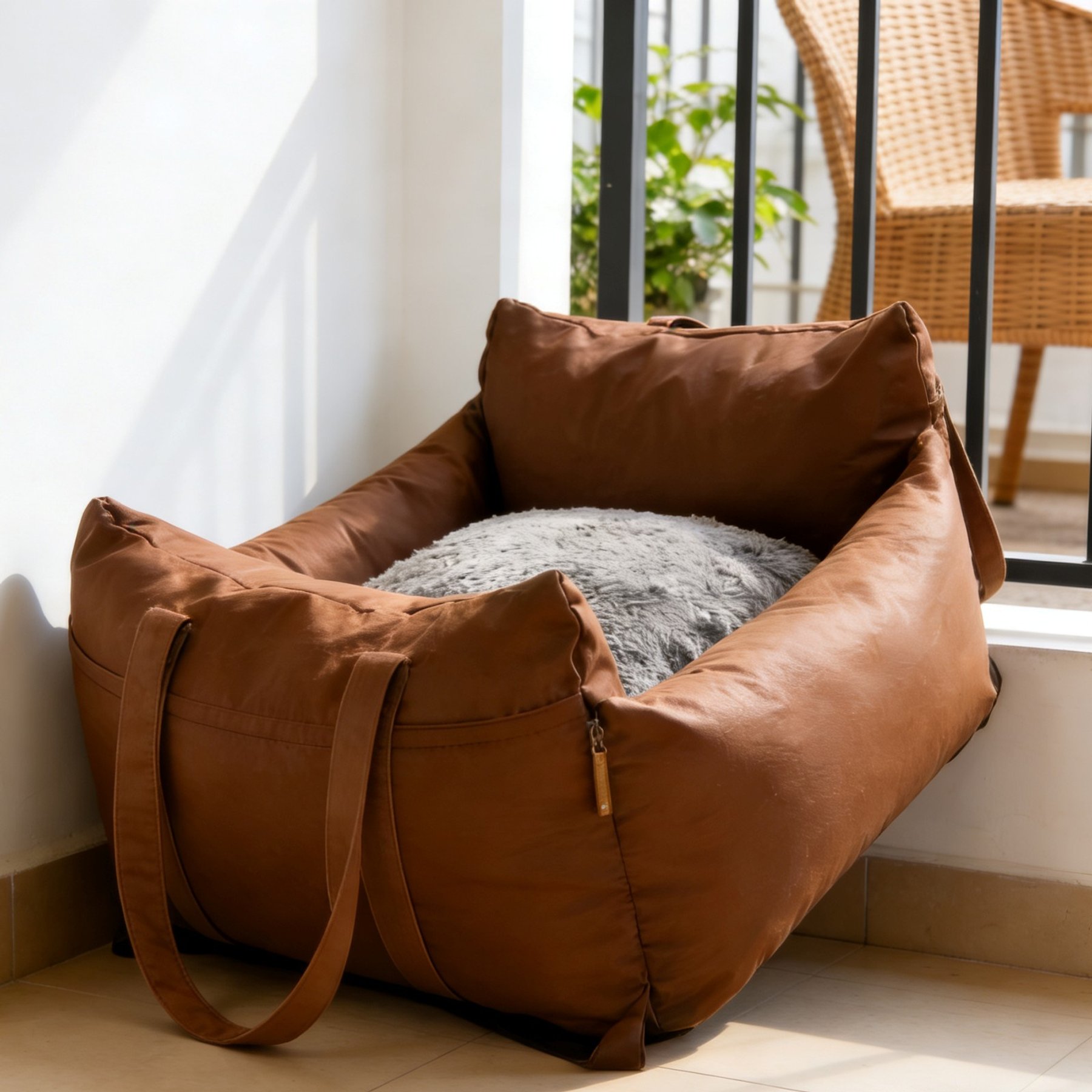 Xbrigh Soft Comfort Durable Bed for Small Dogs & Cats, Medium, Khaki