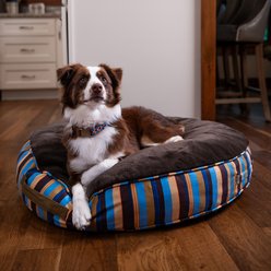 Carolina Pet Stripe Round Dog Bed, Brand Stripe, X-Large slide 2 of 9