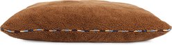 Carolina Pet Stripe Sherpa Pillow Dog Bed, Rust, X-Large