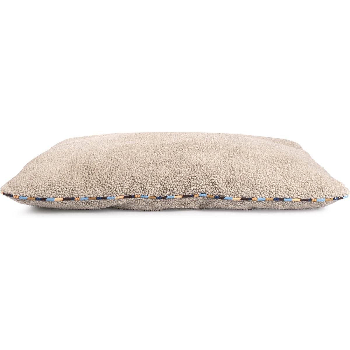 Carolina Pet Stripe Sherpa Pillow Dog Bed, Stone, Medium