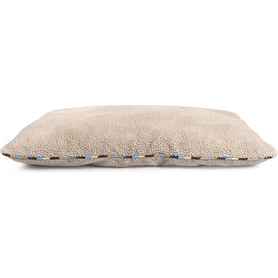Carolina Pet Carolina Pet Stripe Sherpa Pillow Dog Bed, Stone, Medium