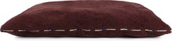Carolina Pet Stripe Sherpa Pillow Dog Bed, Wine, Large