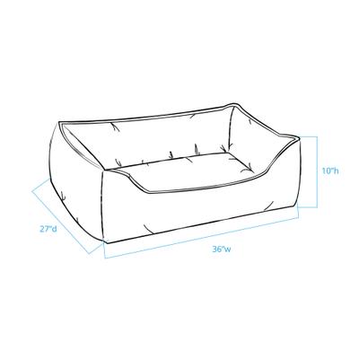 Show full view: Pendleton Fur Kuddler Dog Bed, Blue Ridge Black, Large slide 6 of 8