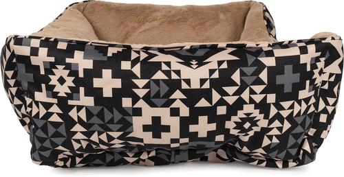 Show full view: Pendleton Fur Kuddler Dog Bed, Blue Ridge Black, Large slide 3 of 8