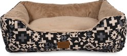 Pendleton Fur Kuddler Dog Bed, Blue Ridge Black, Large
