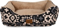 Pendleton Fur Kuddler Dog Bed, Blue Ridge Black, Medium