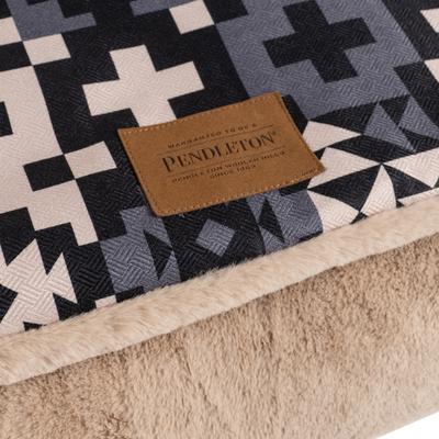 Show full view: Pendleton Burrow Dog Bed, Blue Ridge Black, Large slide 7 of 9