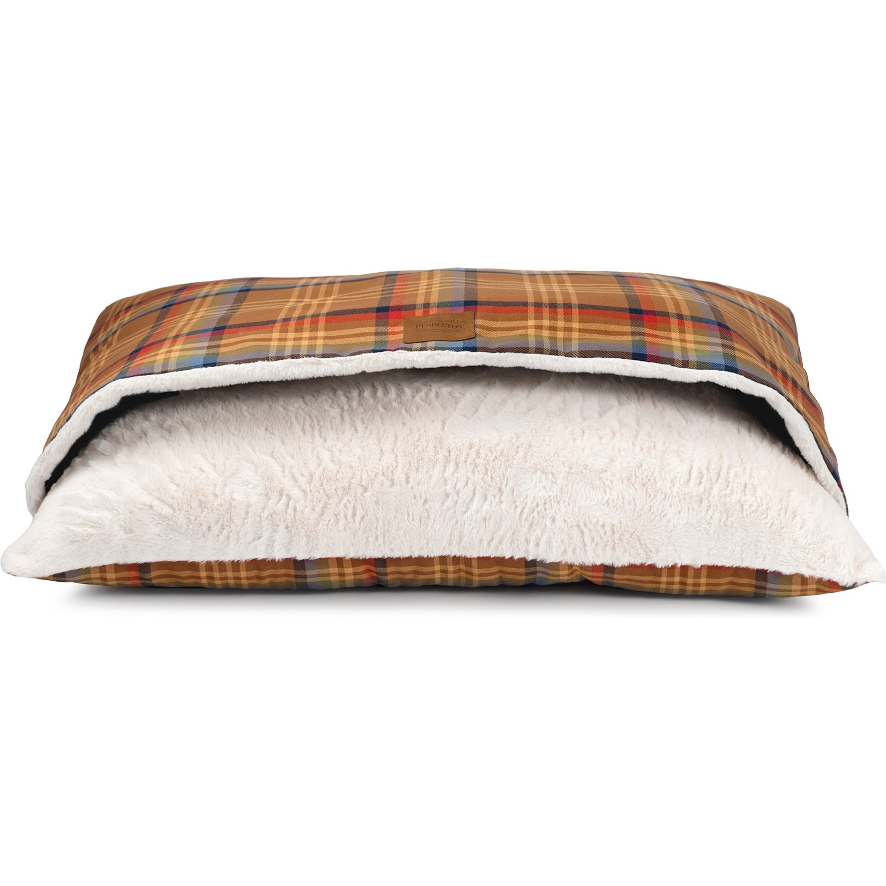 Pendleton Plaid Burrow Dog Bed, Desert Plaid, Medium: 38 x 23 x 9-in