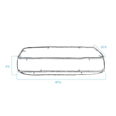 Show full view: Pendleton National Park Joshua Tree Napper Dog Bed, Large slide 8 of 9