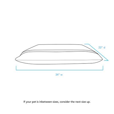 Show full view: Pendleton Burrow Dog Bed, Blue Ridge Black, Small slide 8 of 8