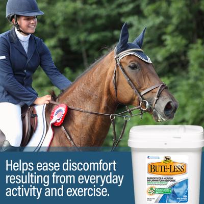 Show full view: Absorbine Bute-Less with Devil’s Claw, Vitamin B-12 & Yucca Comfort & Recovery Support Pellets Horse Supplement, 5-lb tub slide 4 of 7