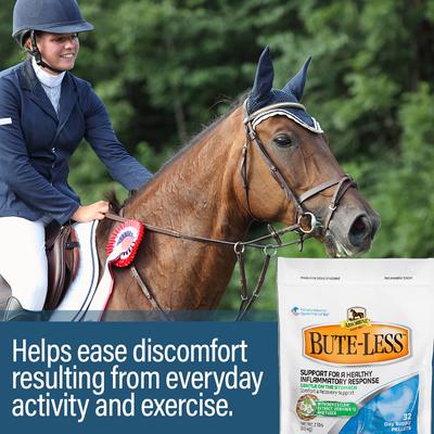Show full view: Absorbine Bute-Less with Devil’s Claw, Vitamin B-12 & Yucca Comfort & Recovery Support Pellets Horse Supplement, 2-lb bag slide 4 of 7