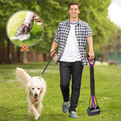 Show full view: UPSKY 32-in Portable Long Handle Dog Poop Scooper with Waste Bags, Purple slide 6 of 6