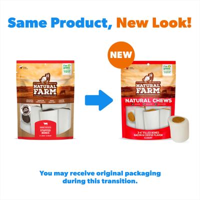 Show full view: Natural Farm 3 to 4-inch Sweet Potato Flavor Stuffed Dog Bones, 6 count slide 3 of 8