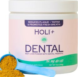 HOLI Dental Powder Supplement for Dogs & Cats, 4-oz jar