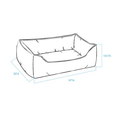Show full view: Pendleton Plaid Fur Kuddler Dog Bed, Desert Plaid, X-Large slide 6 of 8