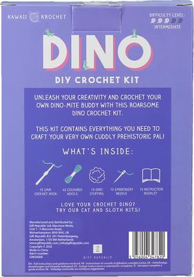 Show full view: Gift Republic Dino Crochet Diy Kit, Multicolor slide 3 of 5