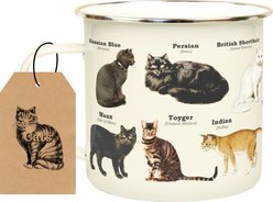 Gift Republic Cats Enamel Mug, Multicolor slide 2 of 2